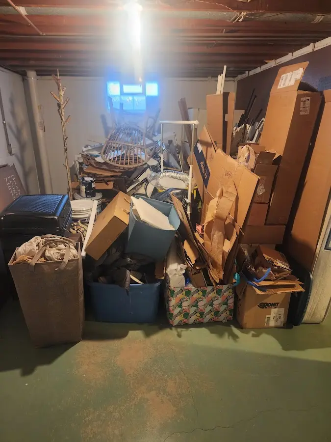 Roll-off dumpster container at job site for Concrete Dumpster Rental in Carrollton